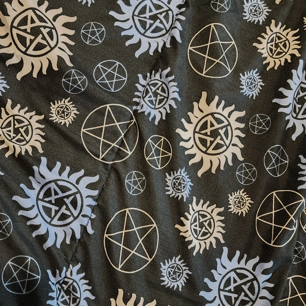 Supernatural JOIN THE HUNT Black & Blue Comforter sz F/Q Limited Edition